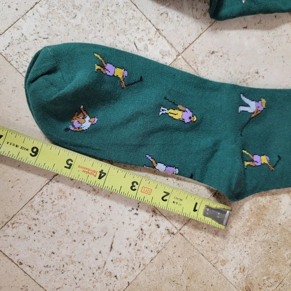 Funny Golf Socks for Men, Golf Accessories, Size 8-13 Gift Box & Card
